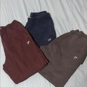 Gymshark Women's Joggers - Navy, Maroon, Gray